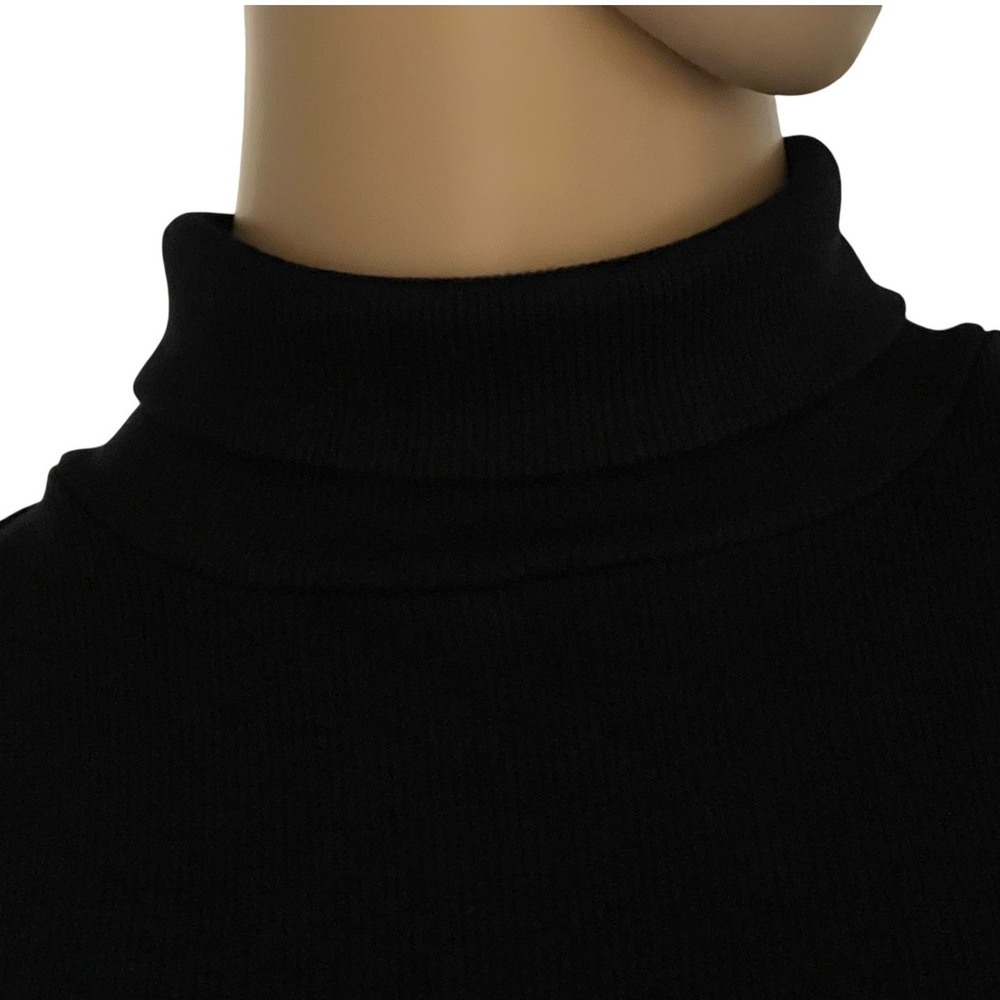 House of Harlow 1960 x Revolve Mock-Neck Sleeveless Bodysuit Ribbed Black L - Picture 3 of 12